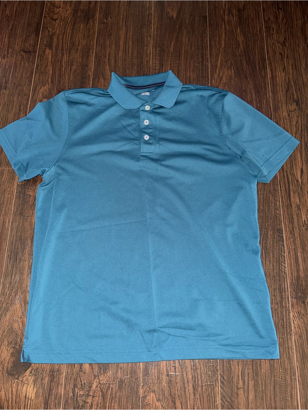 Men's Teal Polo Shirt - Classic Short Sleeve | Medium slim